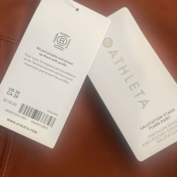 NWT Athleta Salutation Stash Flare Pant 3X Toasted Brown - Picture 6 of 6